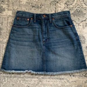 Madewell high waisted mini skirt